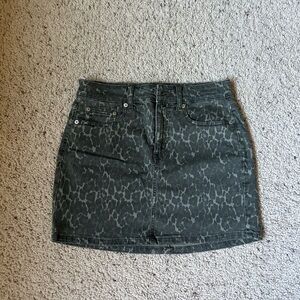American Eagle Outfitters Animal Print Mini Skirt